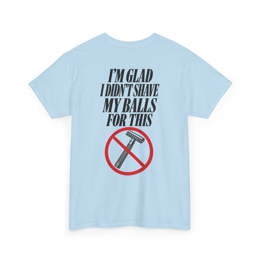 No ShopCo I'm Glad I Didn't Shave T-shirt, black graphic – photo 7